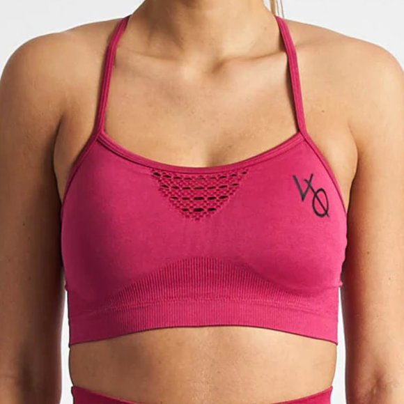 VANQUISH | WOMEN'S VIRTUE CERISE SEAMLESS SPORTS BRA - Picture 1 of 11